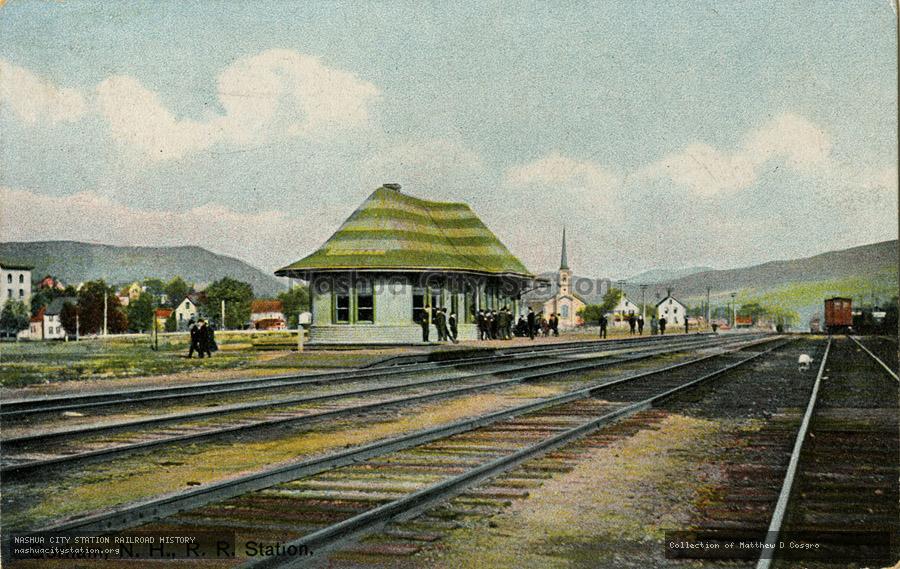 Postcard: Gorham, New Hampshire, Railroad Station